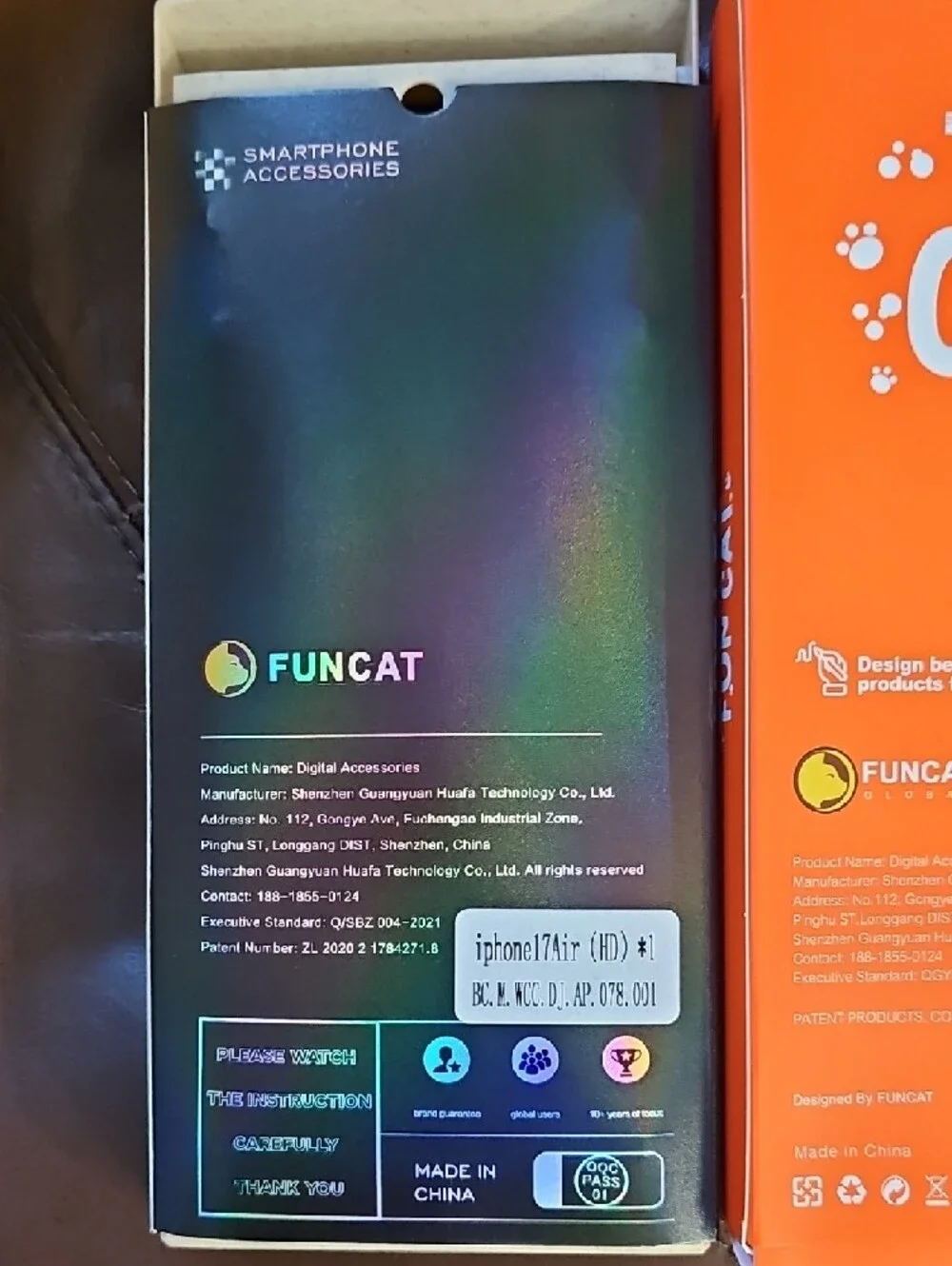 FUN CAT Tempered Film For IPhone 17 Air